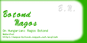 botond magos business card